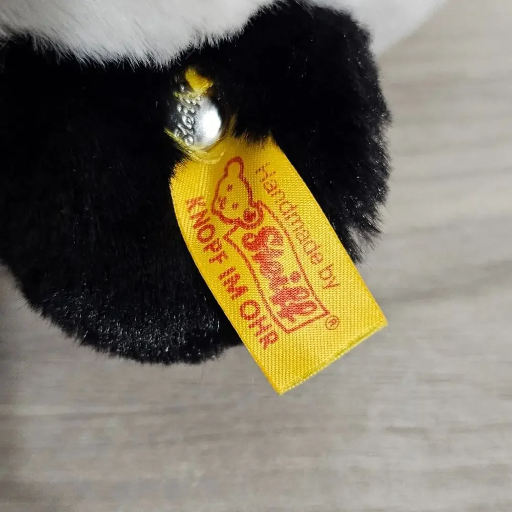 Steiff Panda Bear Ming the Panda Black White Plush Stuffed Animal baby nursery
